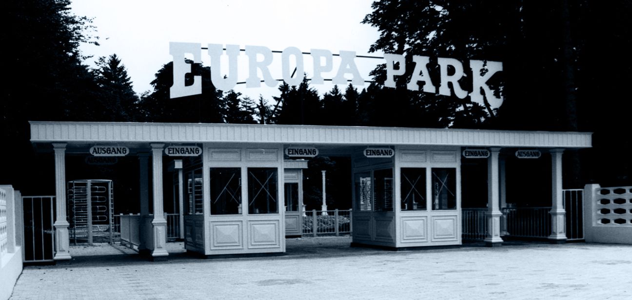 Kaum wiederzuerkennen: der Ein- und Ausgang des Europa-Park im Jahr 1975