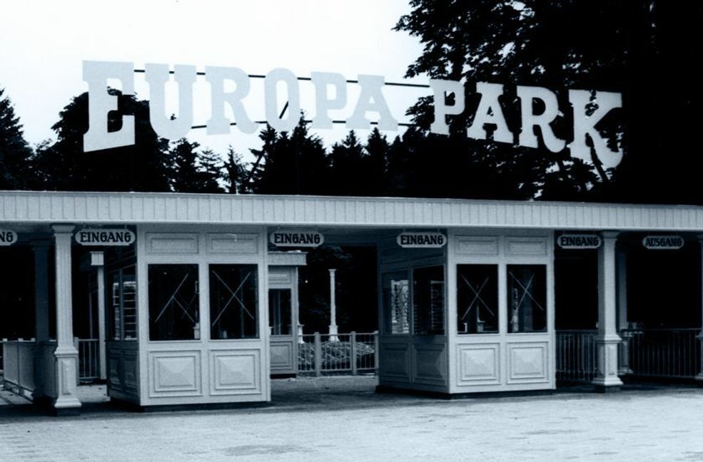 Kaum wiederzuerkennen: der Ein- und Ausgang des Europa-Park im Jahr 1975