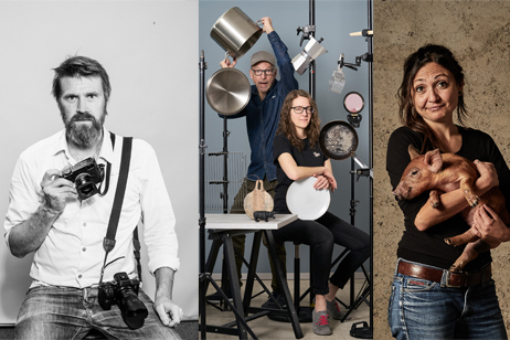 Vivi D’Angelo, Julia Hildebrand & Ingolf Hatz und Bernhard Kahrmann zeigen ihre Fotos in der Ausstellung „Fo(o)dografie“ im Deutschen Fleischermusum.  Bilder: z