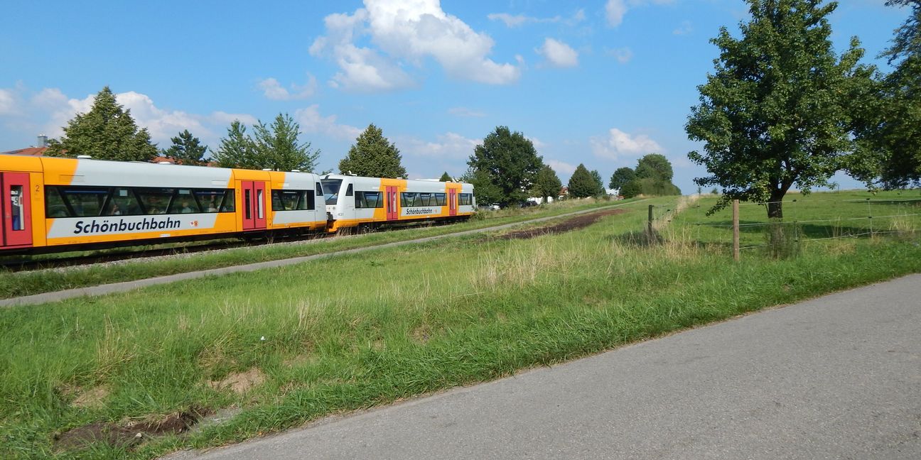 Zwischen Holzgerlingen und Dettenhausen verkehren in den Sommerferien nur Busse statt der Schönbuhbahn. Bild: z