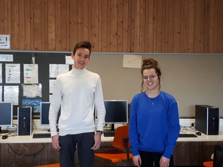 Haben ein Förderstipendium am Höchstleistungsrechenzentrum der Universität Stuttgart: Tim Stupp und Simone Wölfle. Bild: z