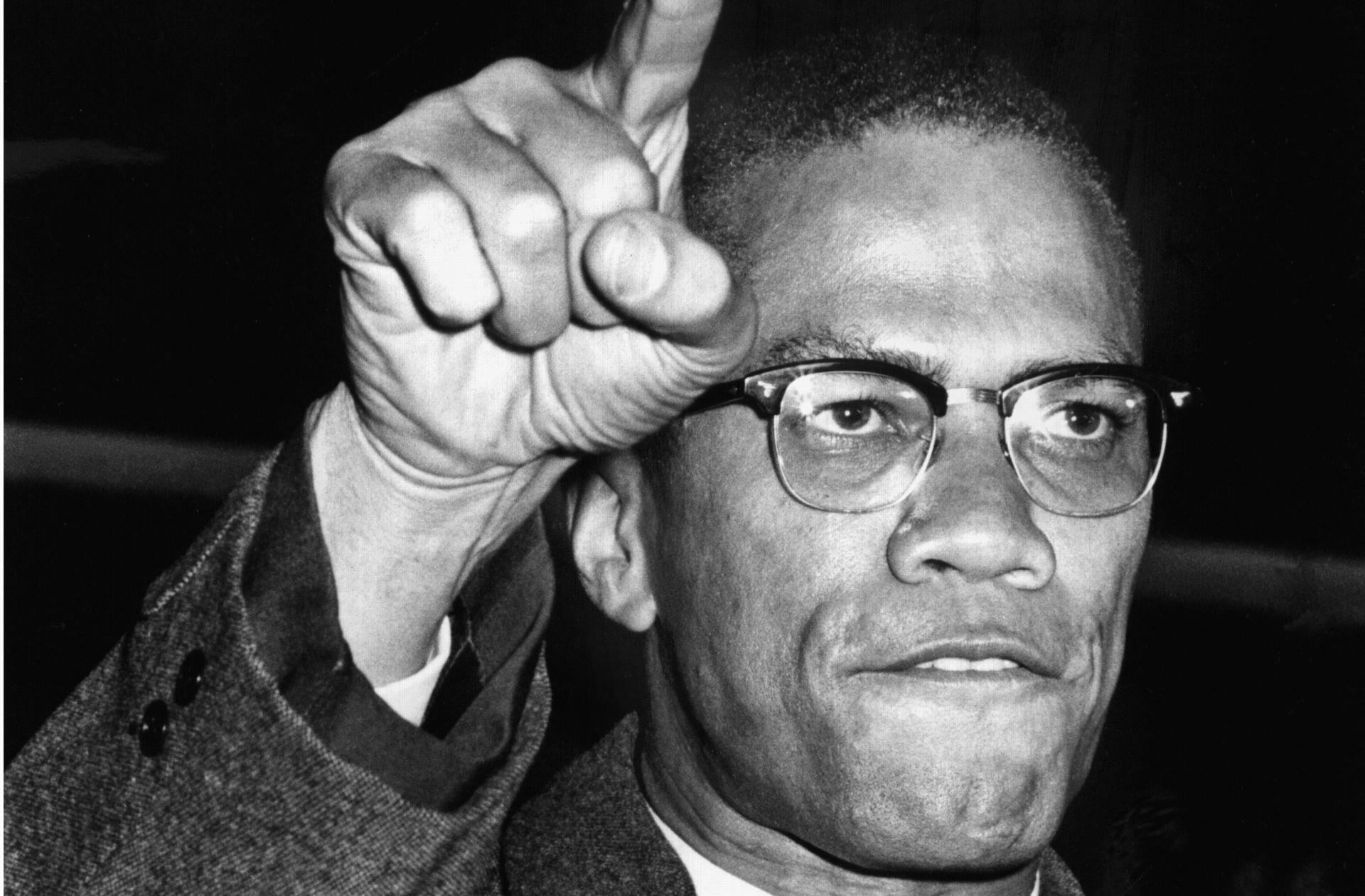 Malcolm X 1963 auf einer Kundgebung in New York – zwei Jahre später wurde er erschossen. Foto: dpa