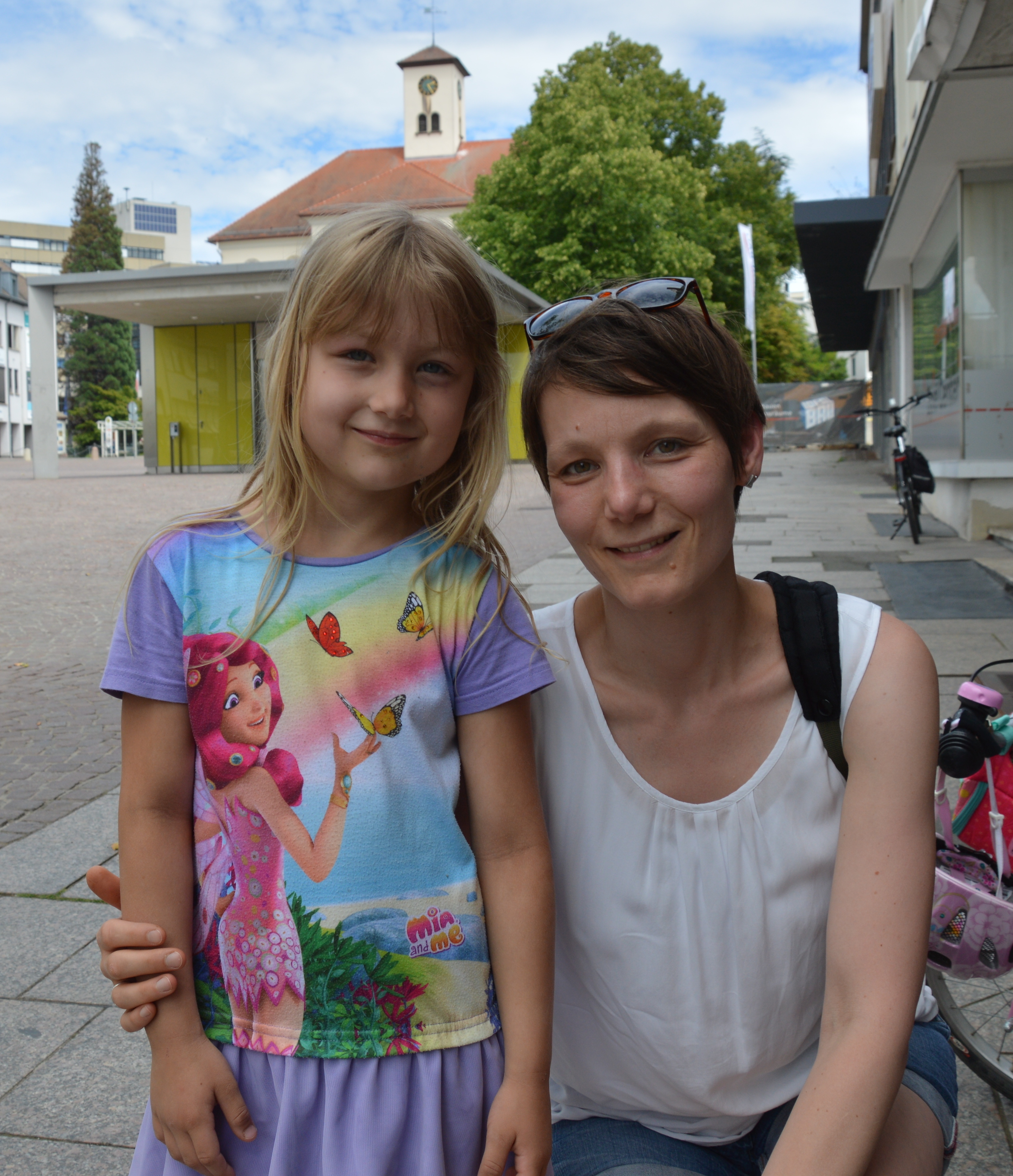 Miriam Fürbringer und Tochter Johanna aus Sindelfingen.   Bild: Grecker