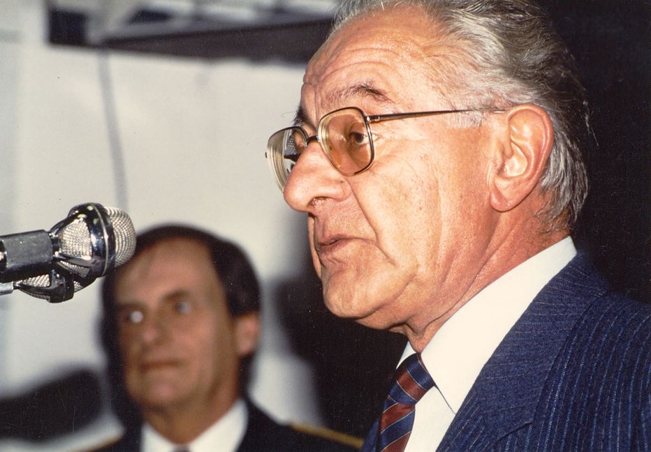 Roger Combrisson, von 1959 bis 1992 Bürgermeister der französischen Partnerstadt Corbeil-Essonnes und seit 1988 Ehrenbürger der Stadt Sindelfingen.  Bild: P. Bausch