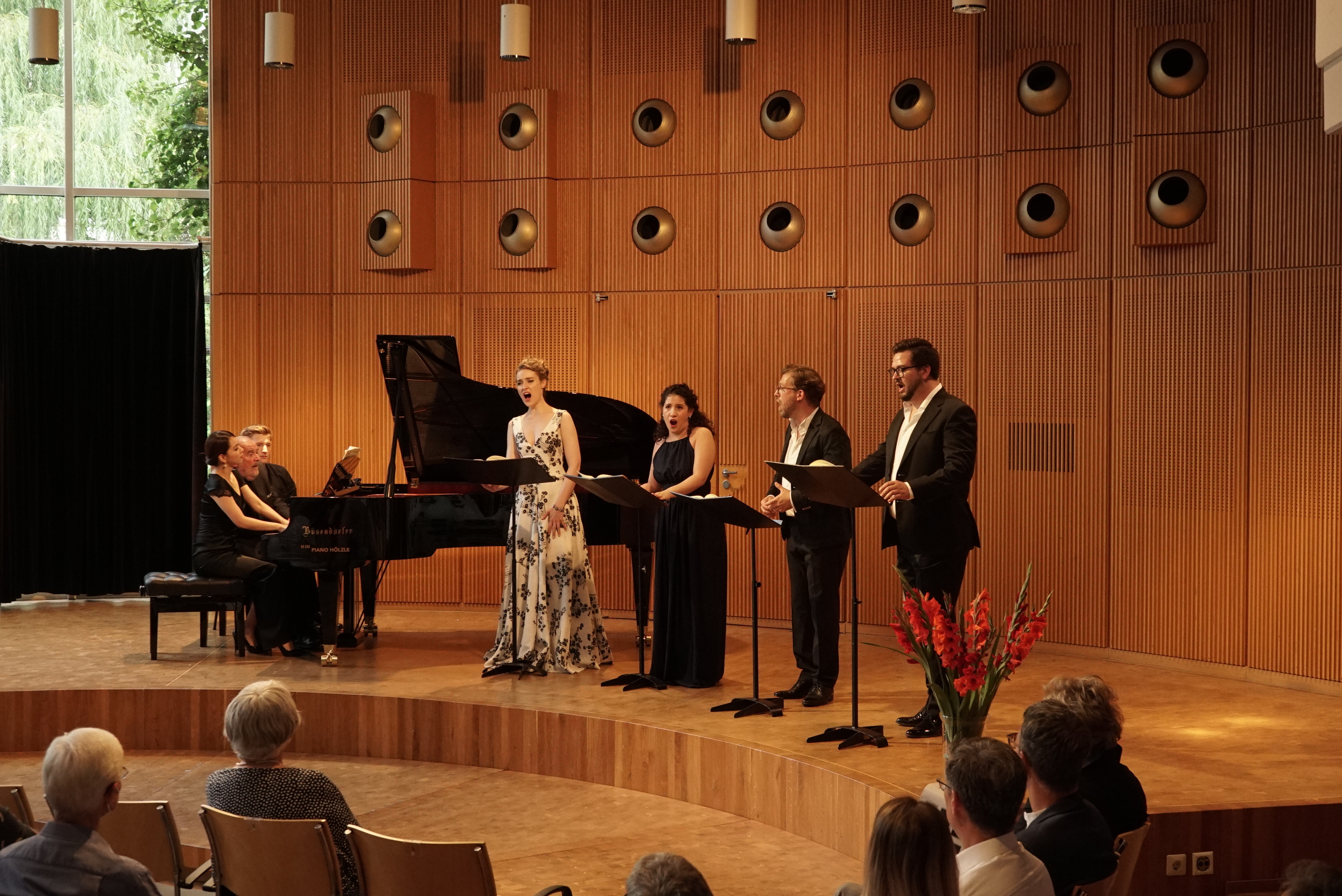 Mit Liebesliedern von Brahms mit Vokalquartett und Klavierduo ist das Liedefstival Sindelfingen gestartet.   Bild: Heiden