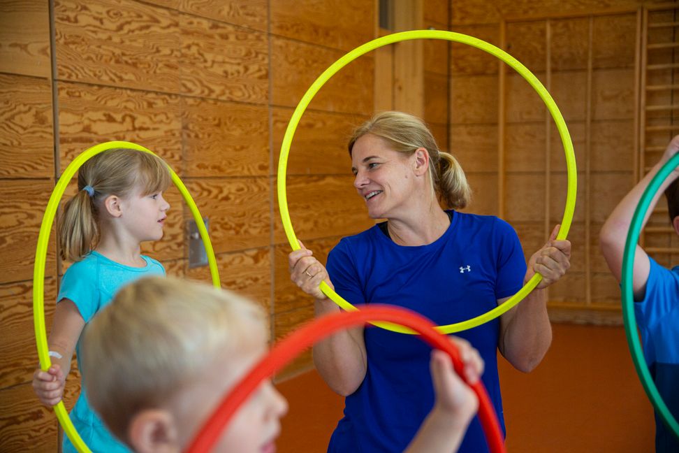 Spielerisch sollen die Kinder dem Sport im Bewegungskindergarten der SV Böblingen näher gebracht werden. Bild: Oberdorfer