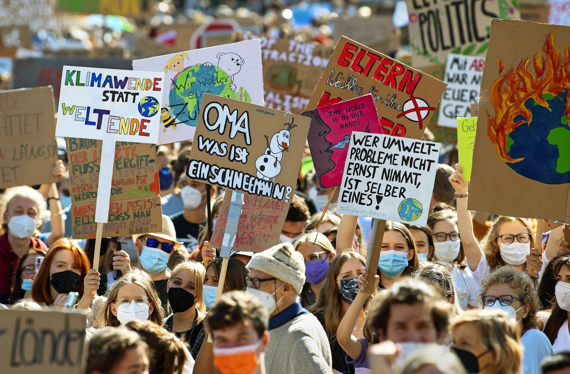 An den jüngsten Demonstrationen für mehr Klimaschutz nahmen auch viele kirchliche Gruppen teil.
 Foto: dpa/Sven Hoppe