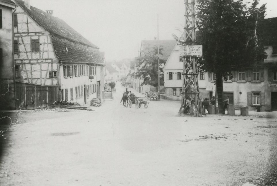 Einmündung in die Klaffensteinstraße: einst. Bild: Stadtarchiv BB