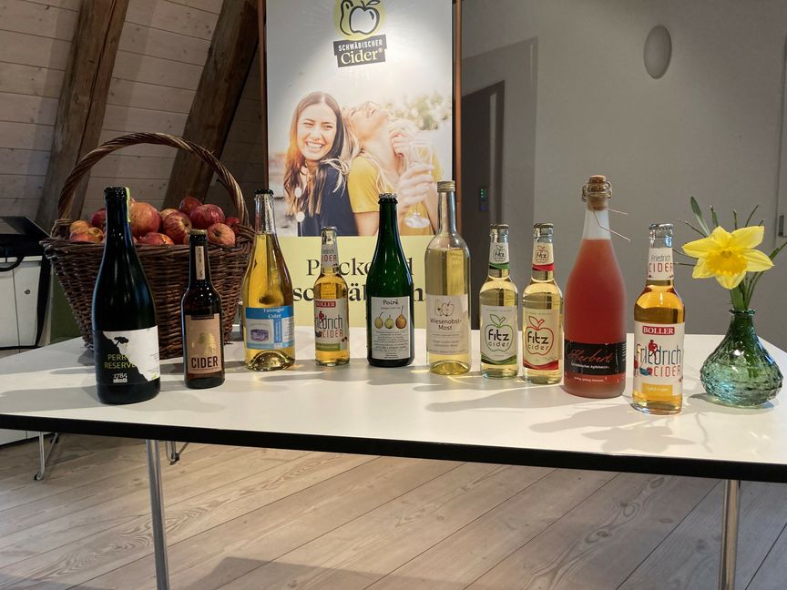 Die ersten qualitätsgeprüften Ciders im Ländle. Bild: Jung