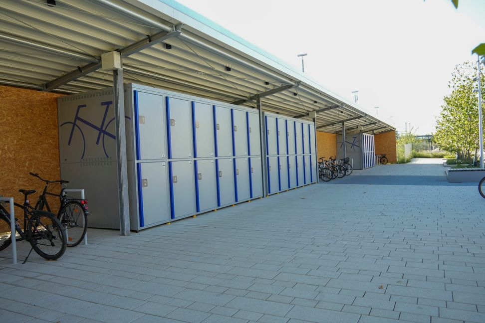 36 Fahrradboxen gibt es jetzt am Sindelfinger Bahnhof. Bild: Dettenmeyer