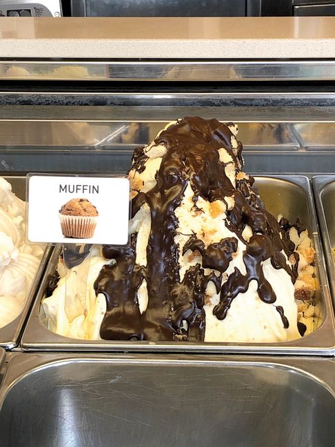 In der Sindelfinger Eisdiele Mr. Eis gibt es Muffineis.