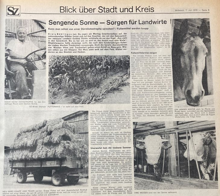 Das Geiseldrama von Entebbe, die Auswirkungen der Trockenheit auf die Landwirtschaft und die Verbraucherpreise und nicht zuletzt die Olympischen Spiele in Montreal bestimmten im Juli 1976 die Schlagzeilen.