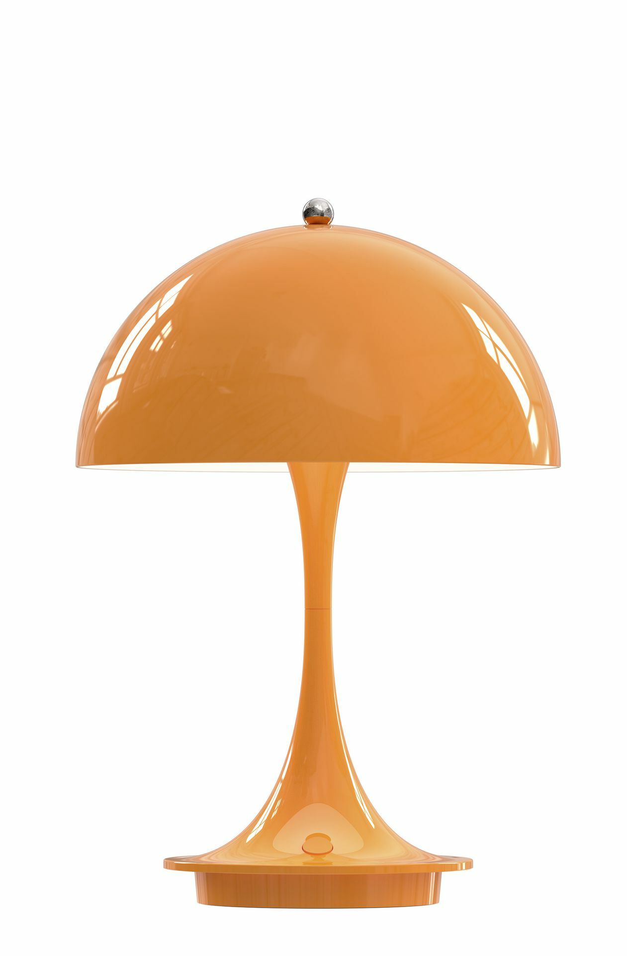 Leuchtenklassiker „Panthella“ von Verner Panton für Louis Poulsen – jetzt auch als Version ohne Kabel.