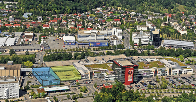 So soll die Erweiterung von Breuninger aussehen. Im Anschluss an das bestehende Center ist eine Erweiterung um knapp 10 000 Quadratmeter Einzelhandelsfläche geplant.	(Bild: Stampe/A/Illustration: Buscemi)