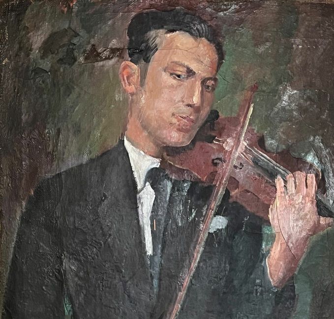 Hans Steißlinger gemalt von seinem Vater Fritz Steißlinger, um 1940. Das Bild befindet sich in Privatbesitz.  Reproduktion: Stadtmuseum Sindelfingen