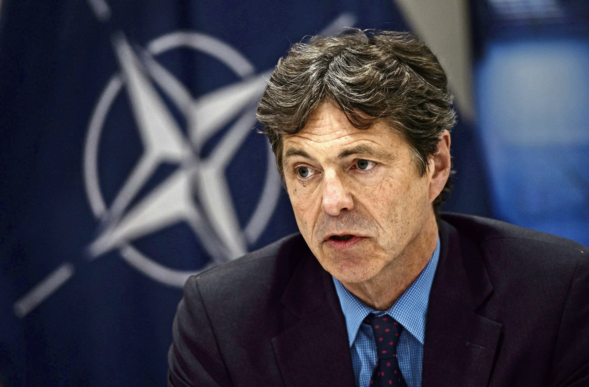 Arndt Freytag von Loringhoven in seiner Funktion als Geheimdienstkoordinator bei der Nato im Jahr 2018.