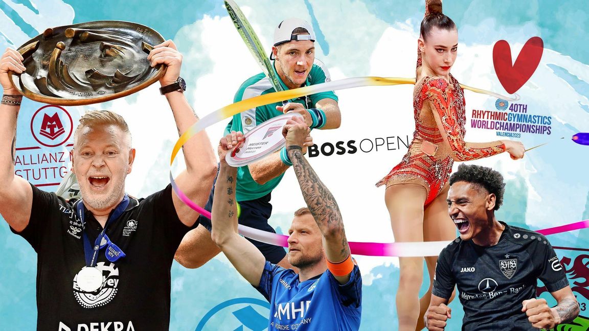 Unvergessliche Momente mit Tore Aleksandersen, Jan-Lennard Struff, Kevin Dicklhuber, Darja Varfolomeev und Enzo Millot (v.li.). Bild: Baumann/Bearbeitung: Ruc.