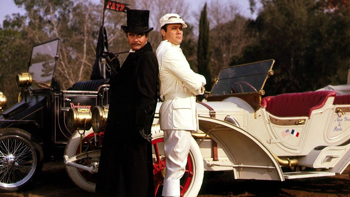 Der Böse und der Gute: Jack Lemmon und Tony Curtis wollen beide „Das große Rennen rund um die Welt“ gewinnen. Aber es kann nur einen Sieger geben.   Bild: z