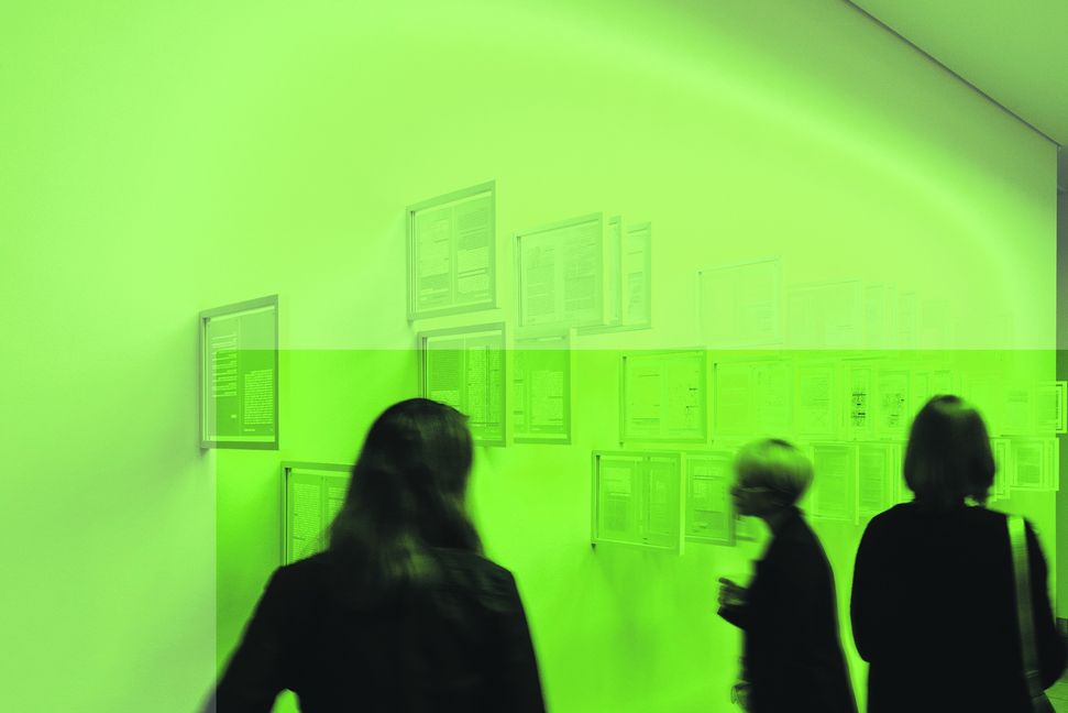 Blick in die Ausstellung „#Material4.0“ in der Galerie der Stadt Sindelfingen, die einer der zentralen Punkte bei der Langen Nacht der Museen am Samstag sein wird. Bild: Frank Kleinbach/z