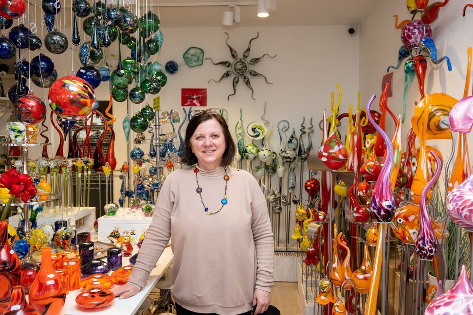 Edith Mikolaj schließt ihren Glasgarten zum 30. April Bild: Nüßle