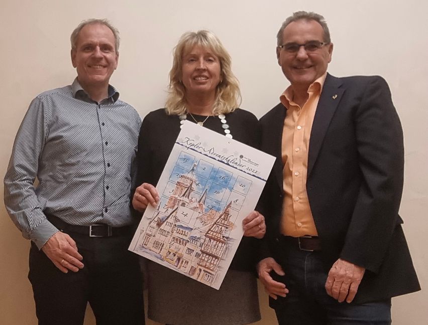 Das Activity-Team des Lions-Clubs Johannes Kepler Weil der Stadt / Sindelfingen (von links): Martin Sauter, Sekretär des Clubs, Sonja Heller-Böckle, Ernst Heller, Präsident des Clubs.   Bild: z