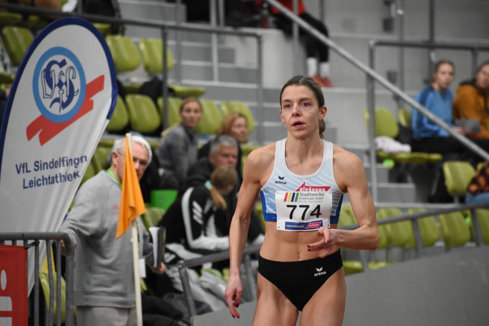 Lisa Sophie Hartmann im Glaspalast am Sonntag die Schnellste über die 400 Meter. Bild: Schüttke