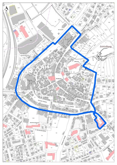 In Herrenberg darf in der gesamten Altstadt nicht geböllert werden.    Grafik: Stadt Herrenberg