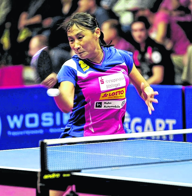 20 von 23 Einzeln konnte Qianhong Gotsch in der abgelaufenen Bundesligasaison gewinnen, damit konnte ihr keiner das Wasser reichen. Bild: Photo 5/A