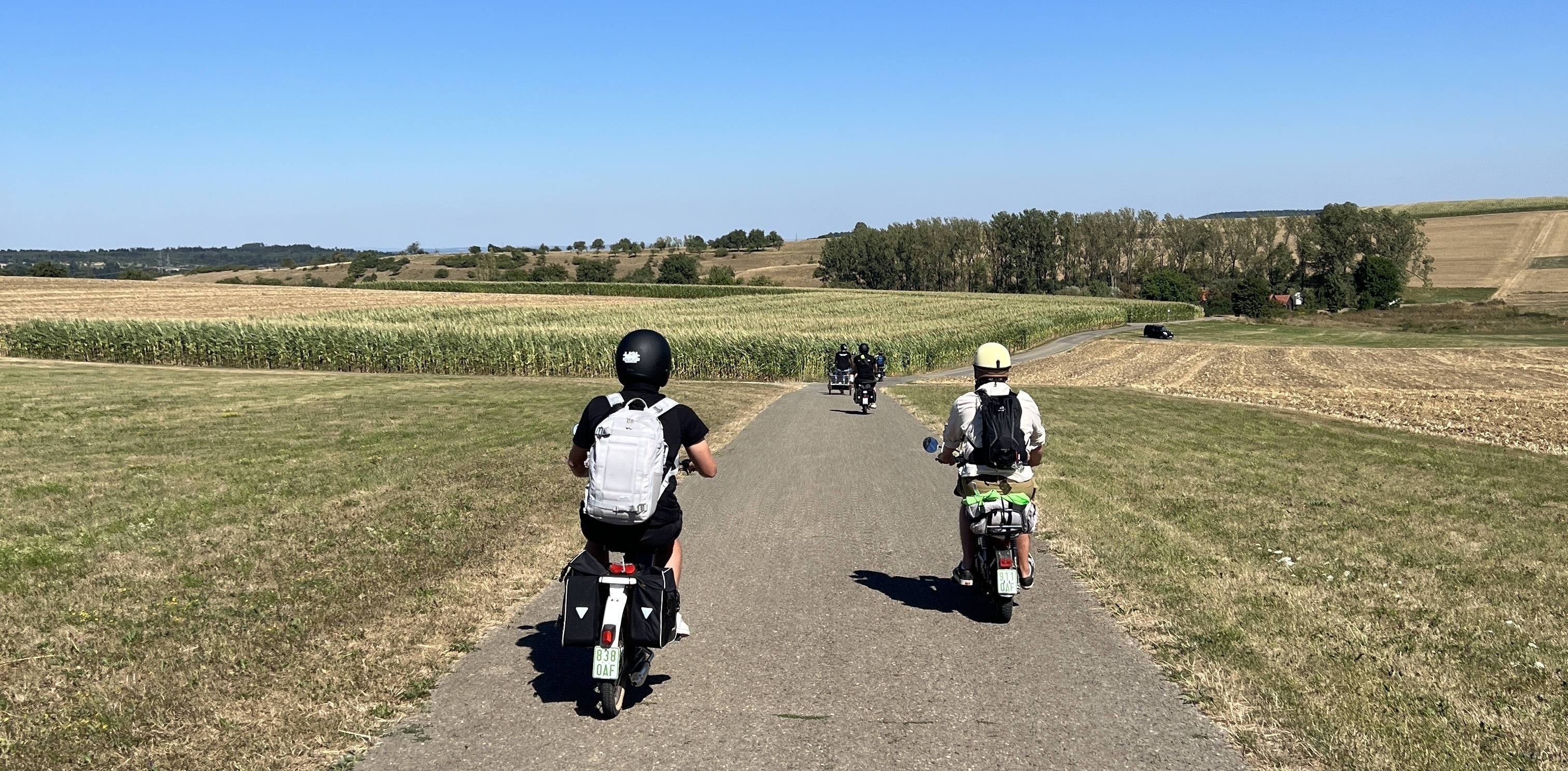 Der Solo-Ritt im Rudel. Ein Gefühl wie bei Easy Rider.Bild: z