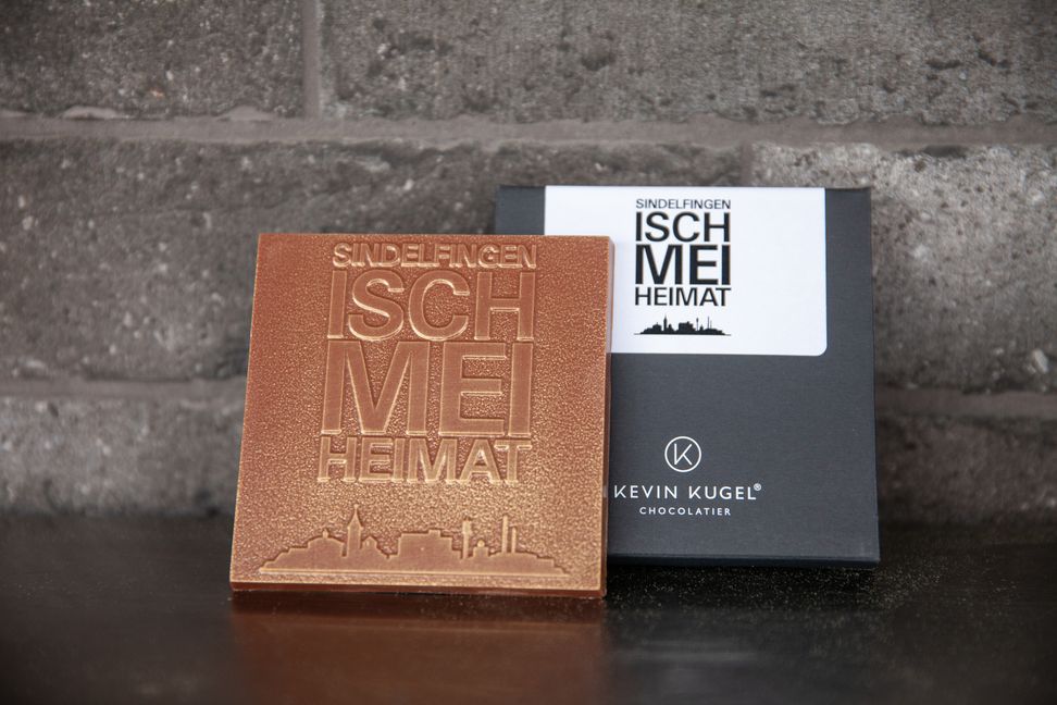 Ab Freitag gibt es die "Sindelfingen isch mei Heimat"-Schokolade. Bild: z