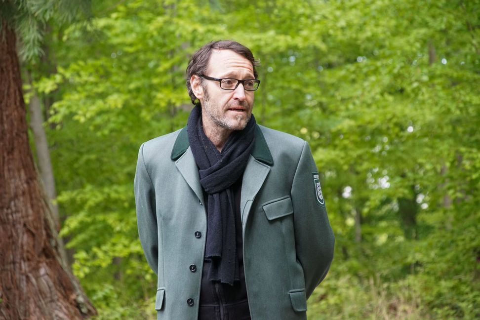 Förster Markus Klas war bei der Umsetzung des Waldbadepfads mit von der Partie.