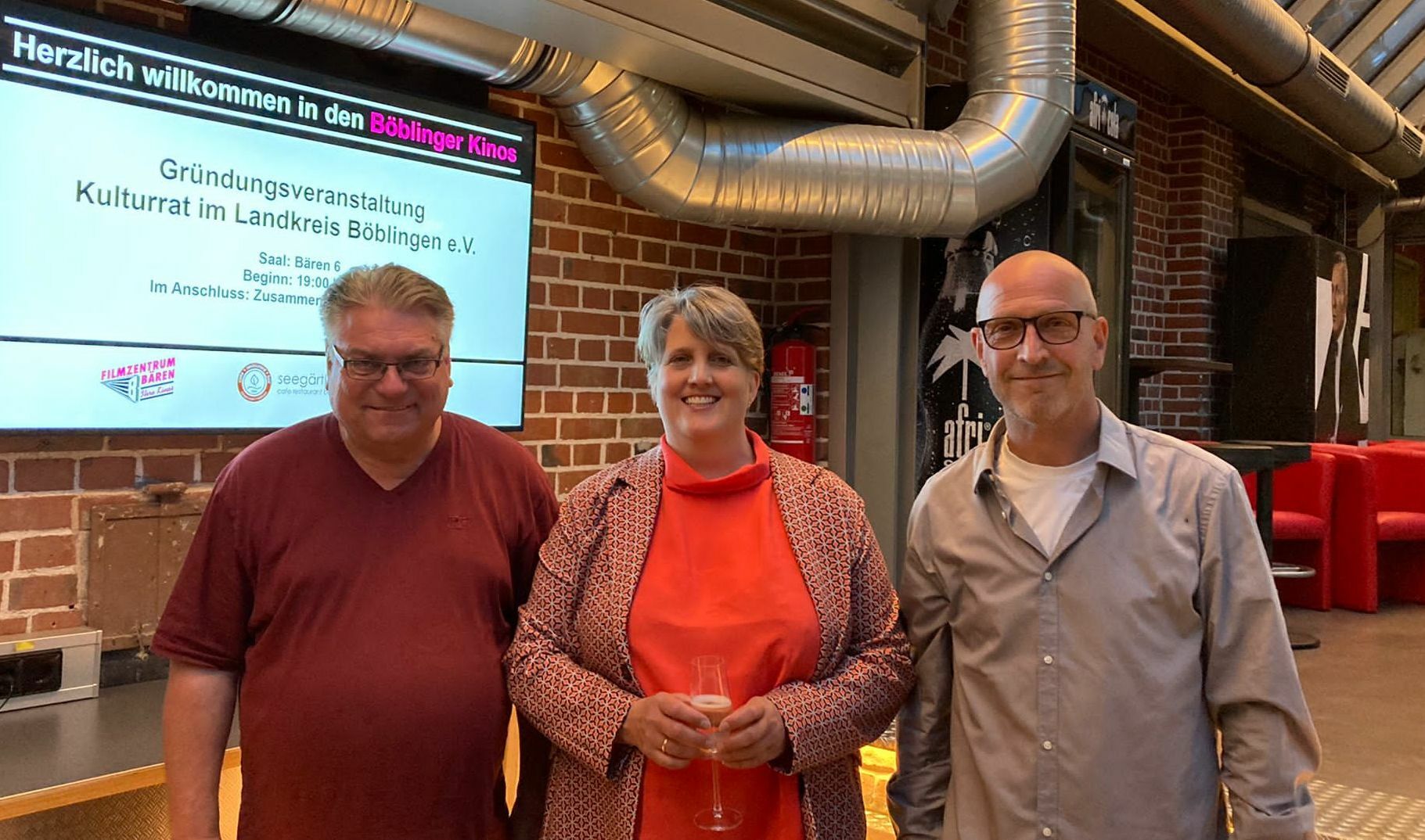 Der Vorstand des Kulturrats im Kreis Böblingen (von links): Hilmar Kalweit, Anja Sklarski und Jogi Hild.    Bild: Olivia Musleh