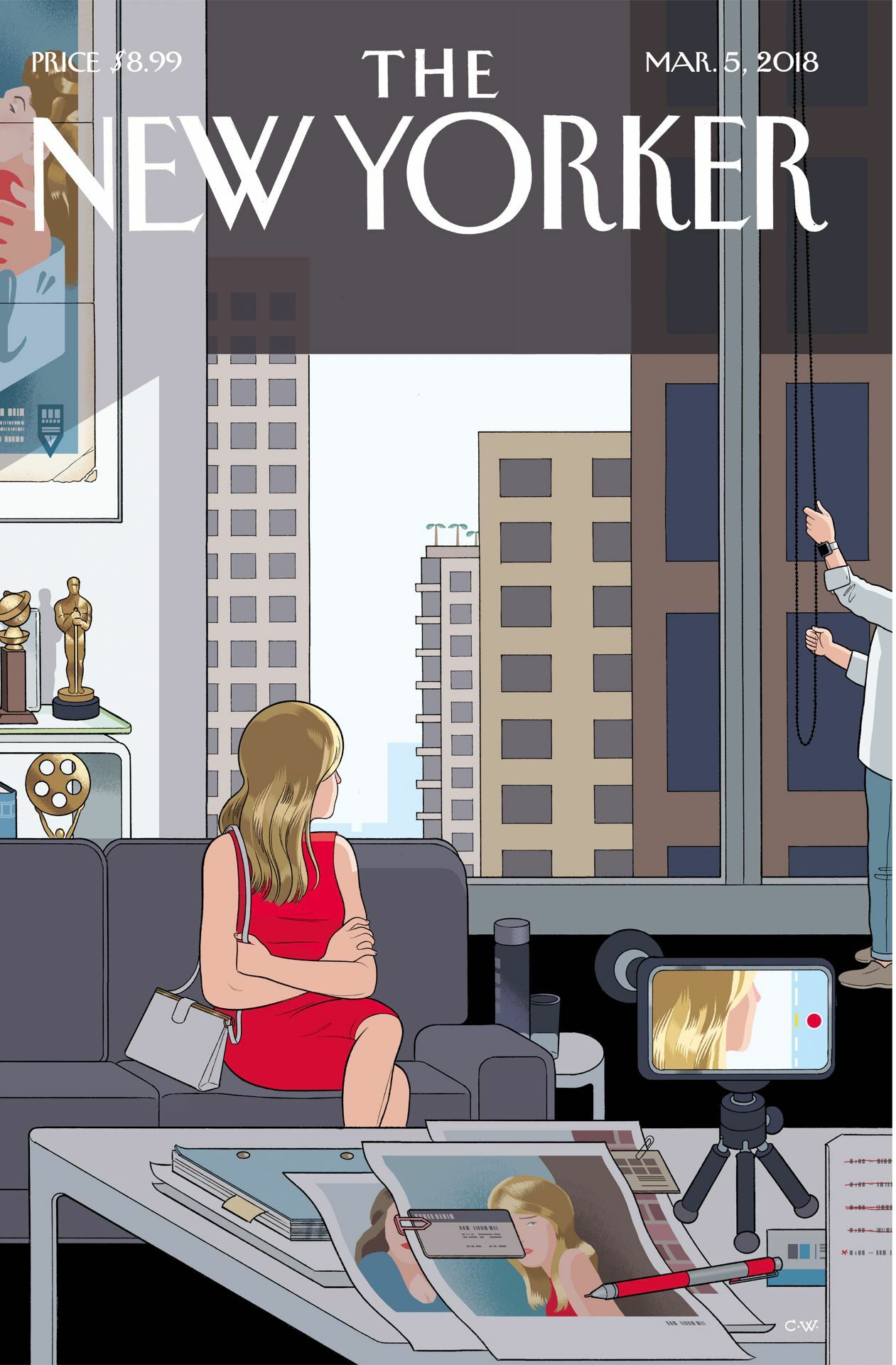 Susanna im Bade war förmlich eingesperrt von Mauern. Als 2018 die MeToo-Debatte Wellen schlug, spielte der „New Yorker“ auf seinem Titel an auf den Moment, in die Ecke gedrängt zu werden – hier allerdings auf der Besetzungscouch.