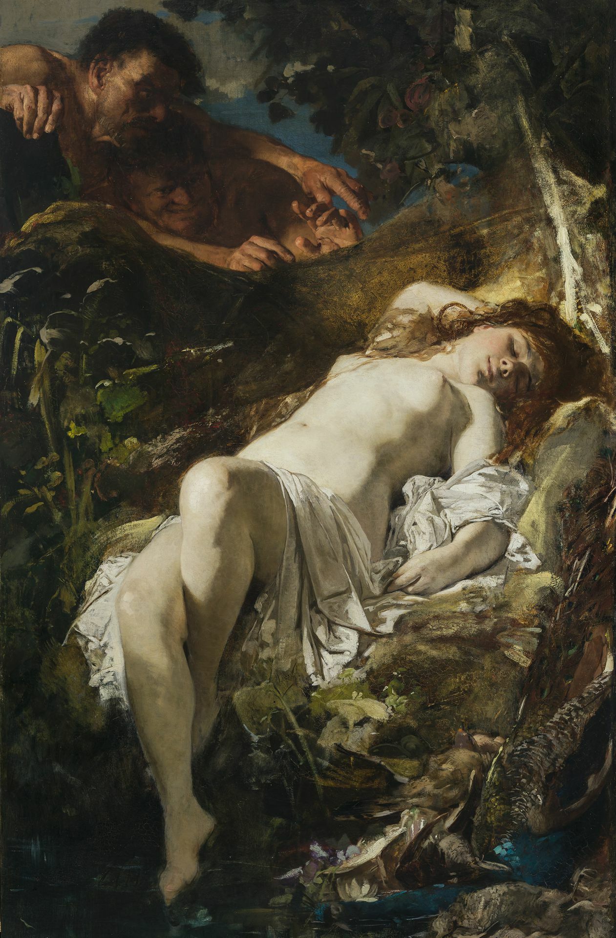 „Sie will es doch auch“ scheint Hans Makart auf seiner Version von „Susanna und die beiden Alten“ (um 1871) zum Ausdruck bringen zu wollen. So wird die Vorstellung kreiert, dass es Frauen förmlich darauf anlegten, vergewaltigt zu werden.
