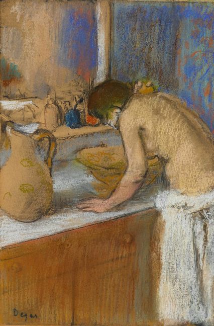Edgar Degas, Frau bei der Toilette, 1895