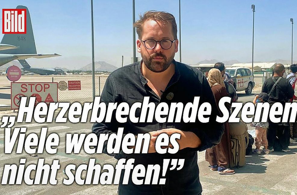 Bild-Vizechef Paul Ronzheimer ist noch schnell nach Kabul geflogen: Der neue Sender hat einen großen Aufreger und fragwürdige Rechtschreibung.
 Foto: dpa/Jörg Carstensen