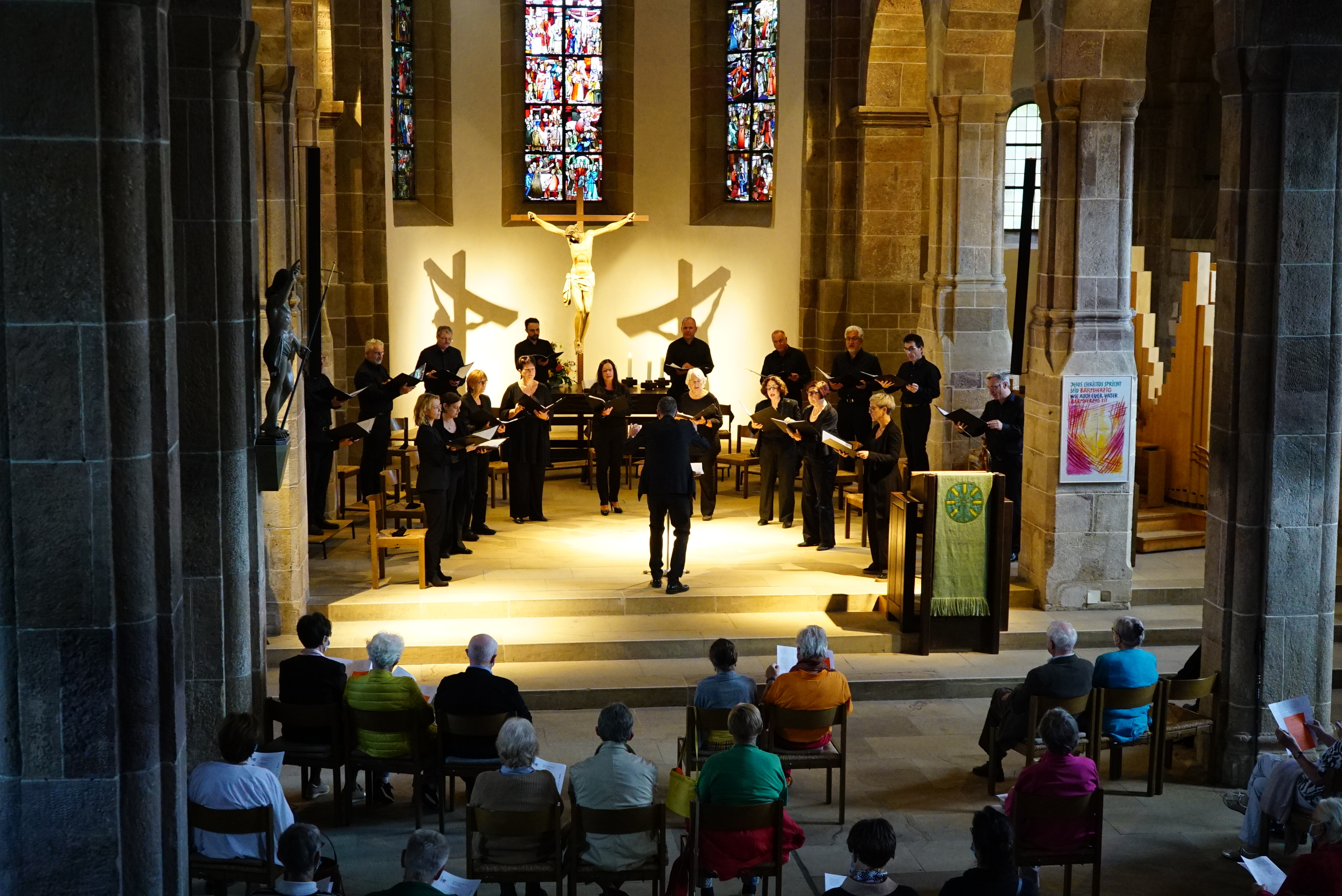Der Sindelfinger Kammerchor singt am Sonntag in der Ulu Moschee. Bild: Heiden/A