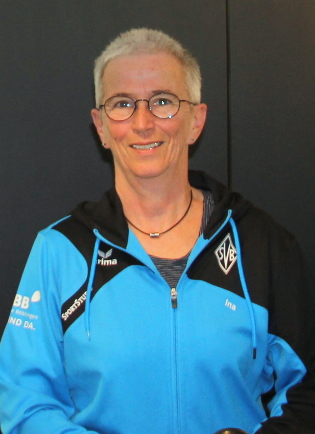 Ina Majer leitet bei der SV Böblingen die Reha-Kurs und kümmert sich auch um die MS-Patienten. Bild: Oberdorfer