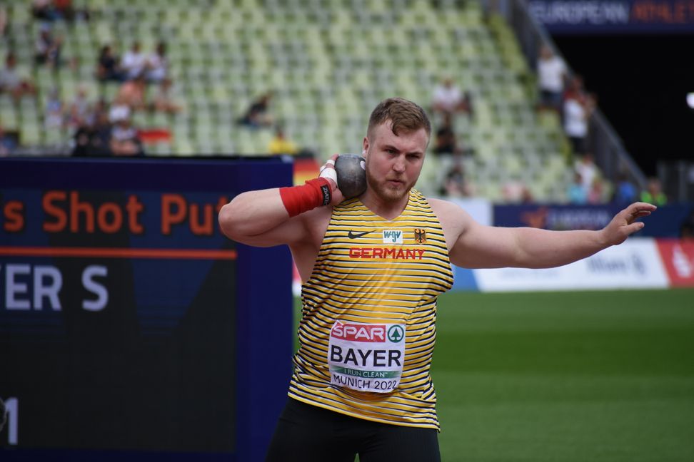 Simon Bayer bei der Heim-EM im Münchner Olympiastadion. Bild: Schüttke
