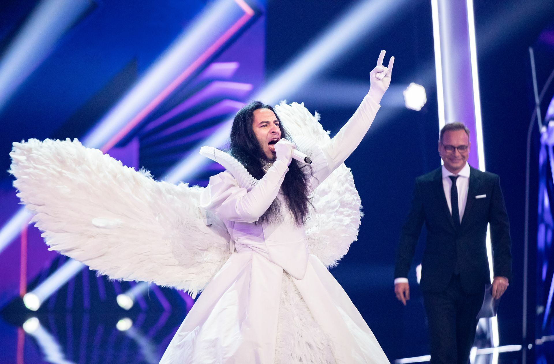 2019 trat Bülent Ceylan  in der Pro-Sieben-Show „The Masked Singer als“ Engel auf.
 Foto: dpa