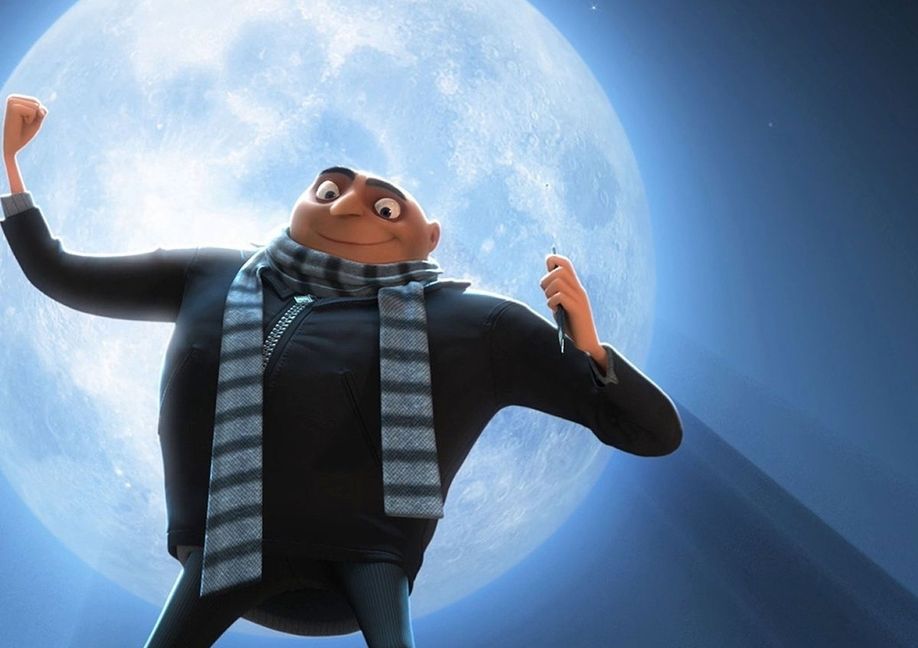Bösewicht Gru ist so unglaublich böse, dass er den Mond stehlen will. Er ist „Ich – Einfach unverbesserlich“.   Bild: z