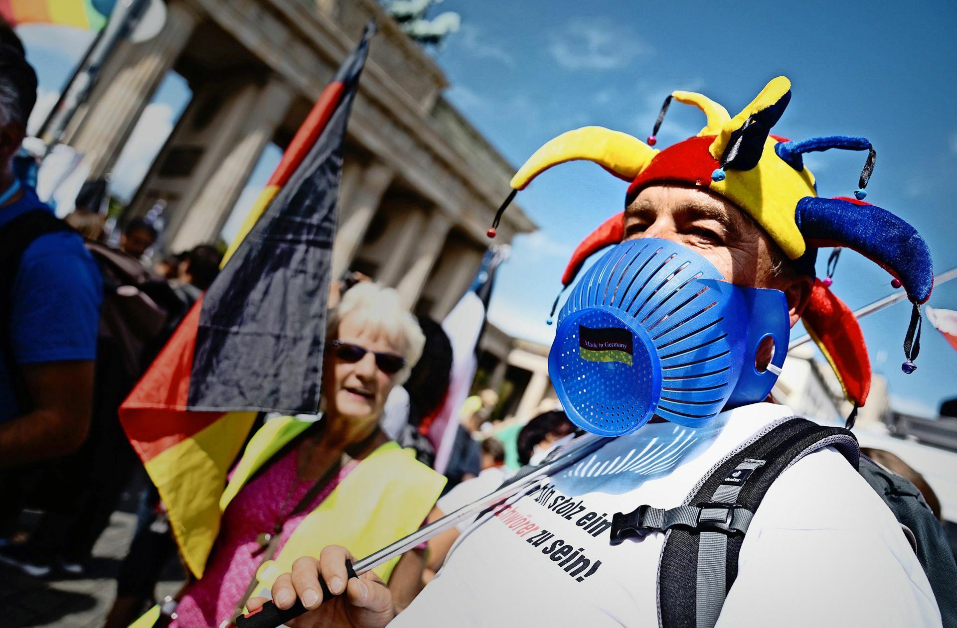 Demonstranten gegen die Corona-Maßnahmen in Berlin