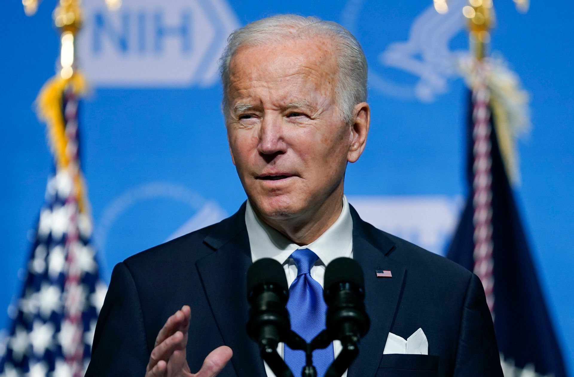 Mit einem zweitägigen Gipfel will US-Präsident Joe Biden die Demokratie weltweit stärken.
 Foto: dpa/Evan Vucci