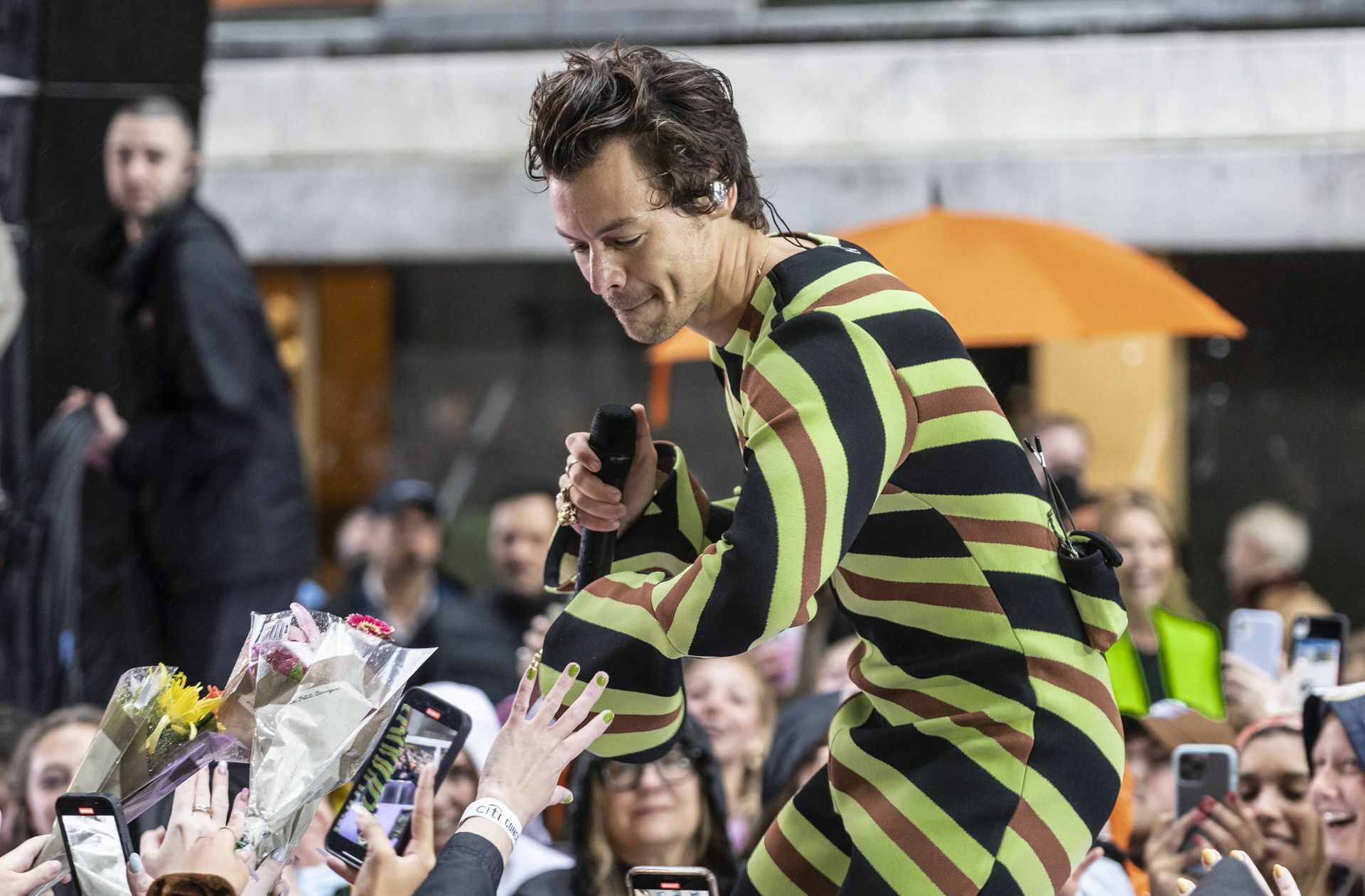 Irgendwie süß: Harry Styles bei einem Konzert in New York