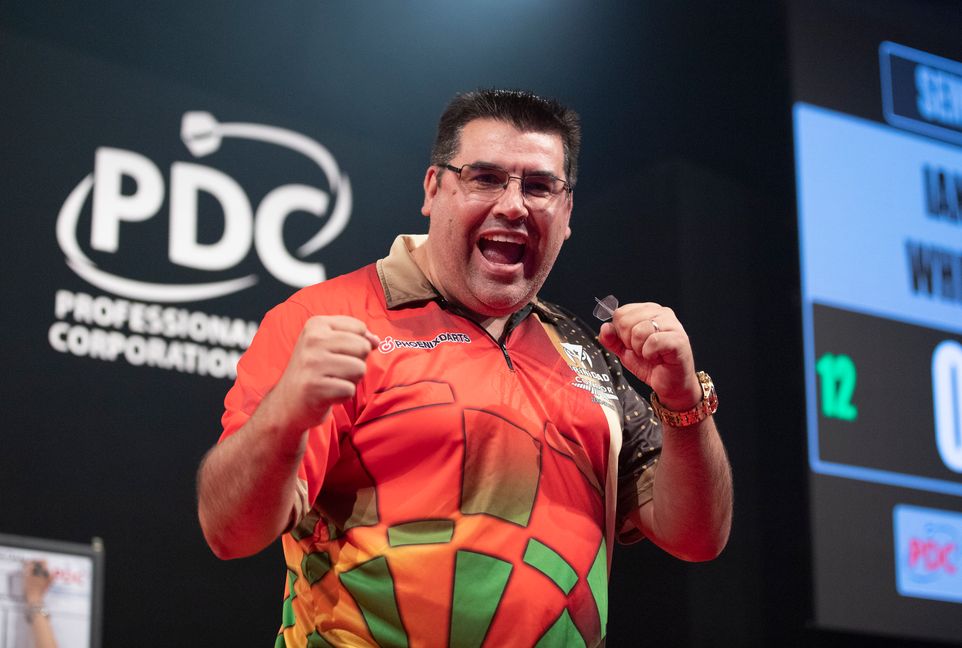 Sensationssieger Portugiese Jose de Sousa.  Bild: PDC Europe/ Kais Bodensieck