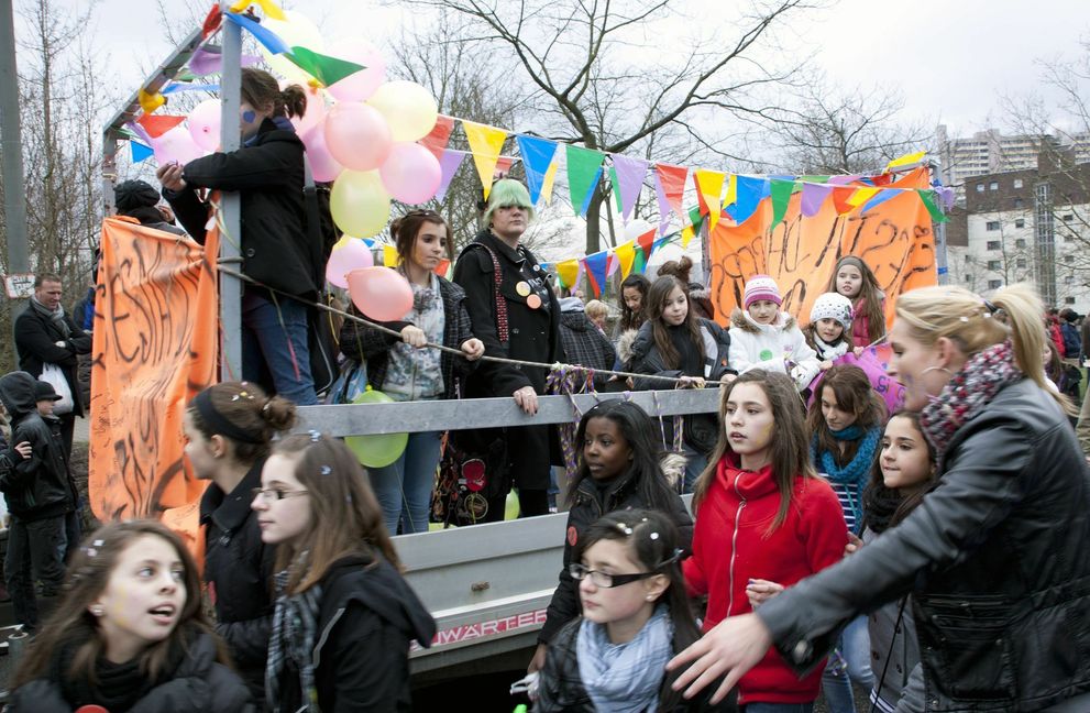 Auch beim Leonberger Pferdemarkt ist am Faschingsdienstag Fasnet angesagt.     Archivbild: Richter