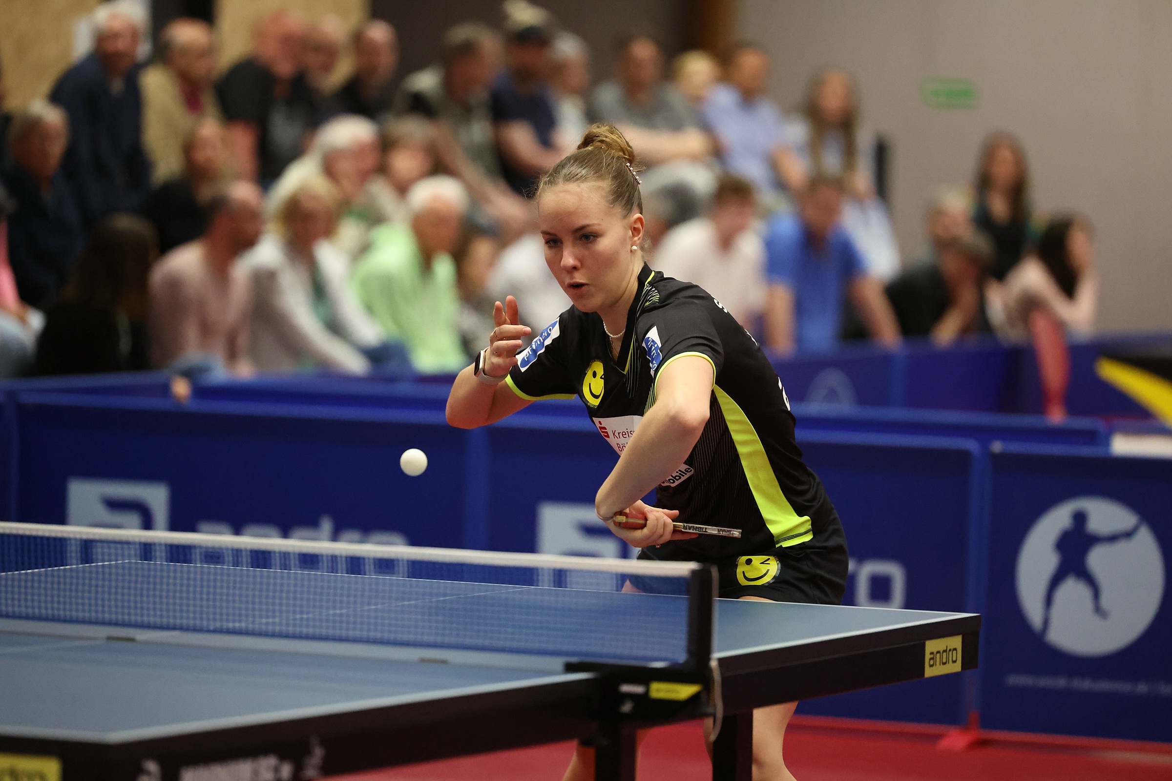 Die Böblingerin  erreicht im Einzel in Doha das Viertelfinale und gewinnt Silber im Doppel. Bild: Holzapfel