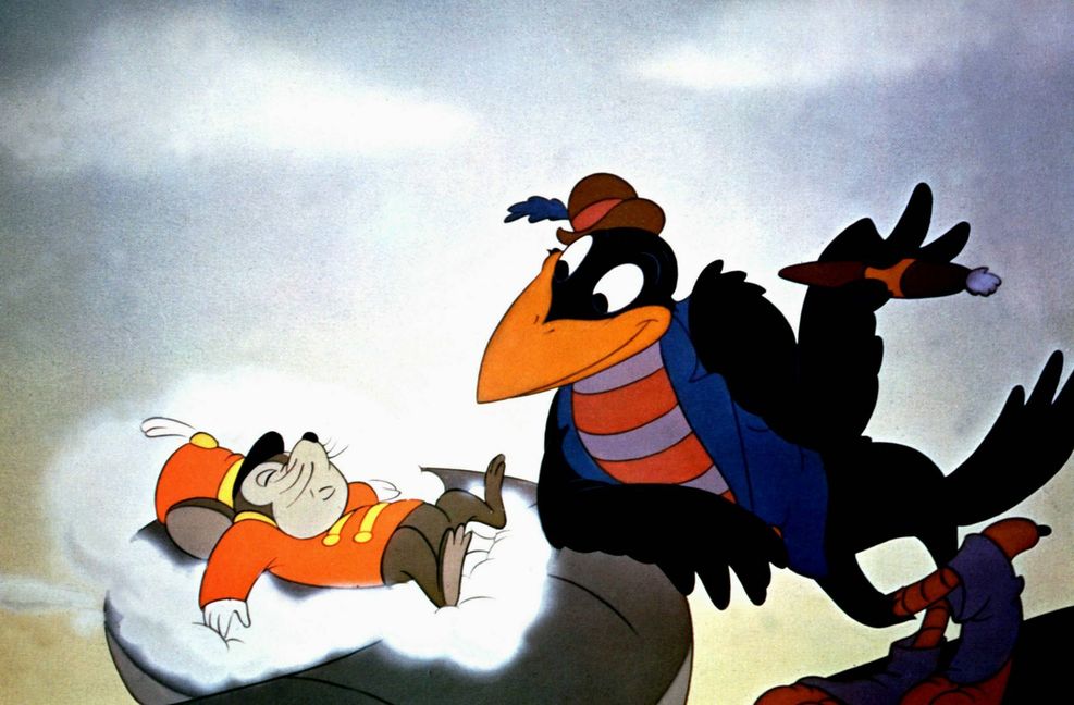 „Dumbo“ (1941):  Karikaturen von  Afroamerikanern in Gestalt von Krähen
