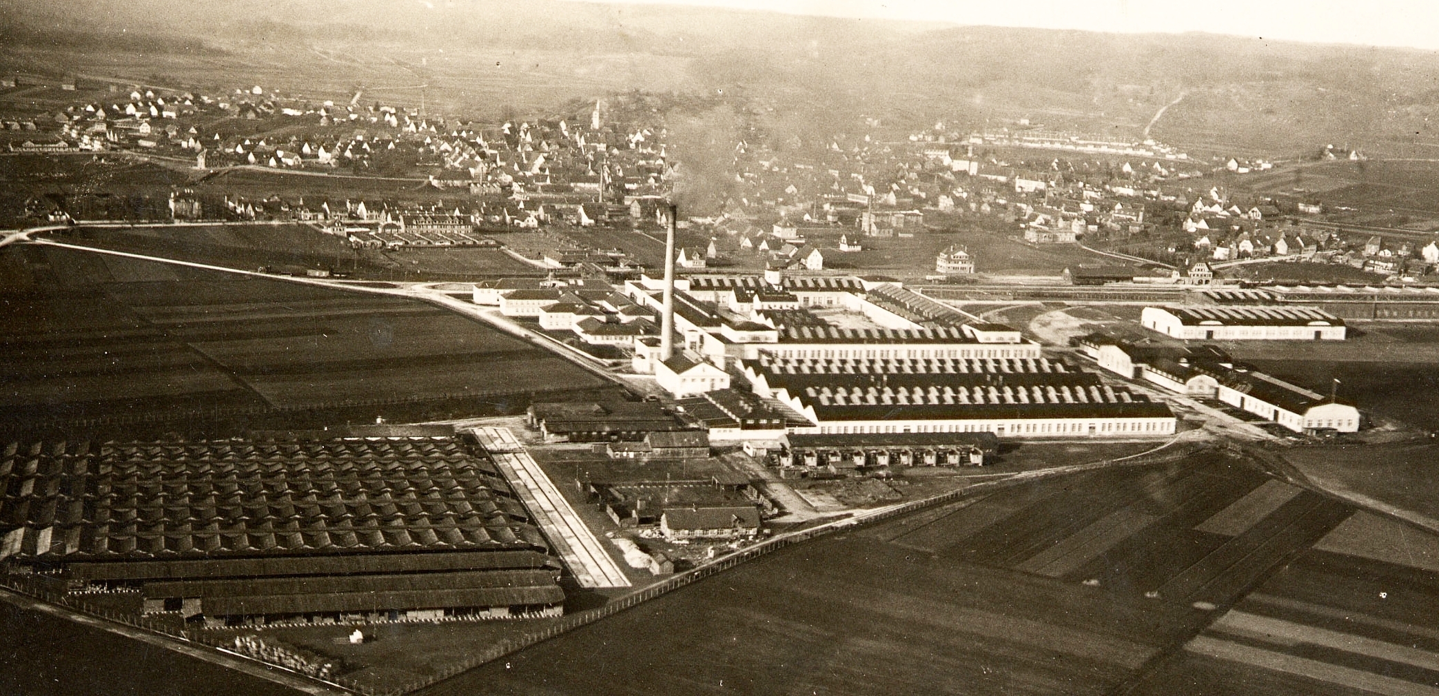 Die Daimler-Fabrik in Sindelfingen im Jahr 1929.  Bild: Archiv Friedle/ P. Bausch