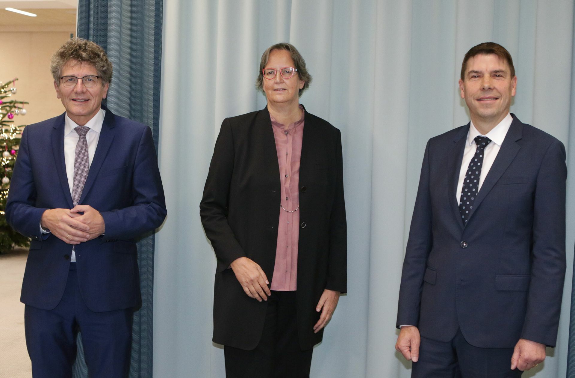 Kurz vor Weihnachten hat der Nominierungsausschuss die drei Kandidaten vorgestellt: Ernst-Wilhelm Gohl (von links), Viola Schrenk und Gottfried Heinzmann.